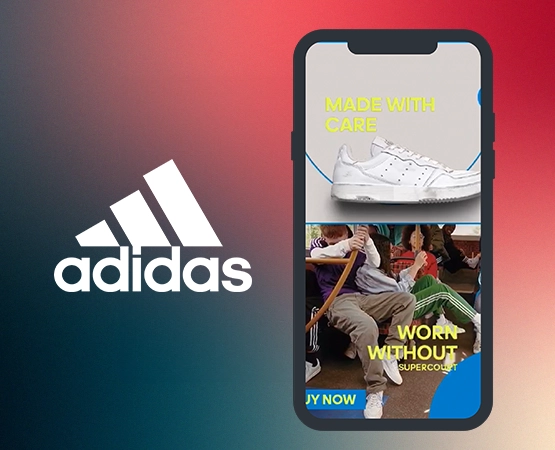 Legendäre Adidas-Sneaker im 3D Mobile Interstitial