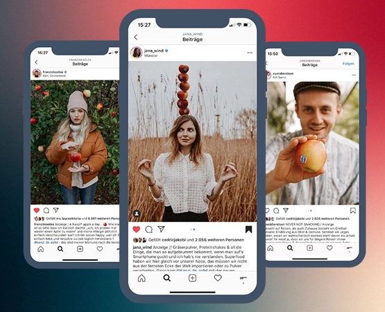 Instagram-Kampagne für die beliebte Apfelmarke
