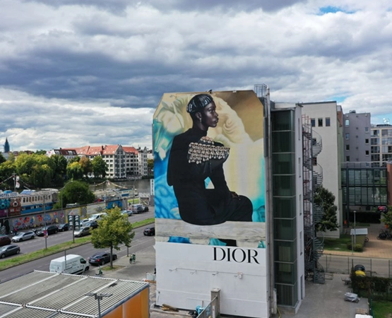 Mural für den neuen Dior Addict Lippenstift im Herzen Berlins